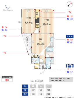 エスティメゾン三軒茶屋Ⅱ 201 【東京都三軒茶屋】 の間取り図