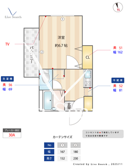 プロスペリティ 201 【東京都京急蒲田駅】 の間取り図