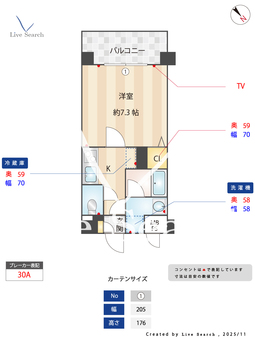 レジディア高宮 205 【福岡県高宮】 の間取り図