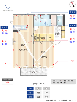 ラ・ルーシュ　B 201 【茨城県佐和駅】 の間取り図
