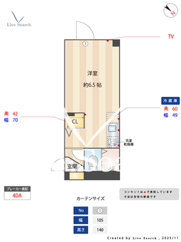 キャスティア西新宿 101 【東京都西新宿五丁目駅】 の間取り図