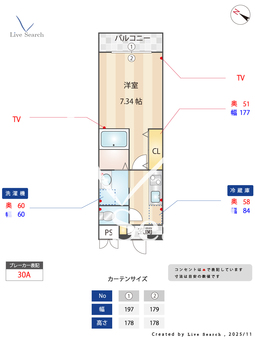 リルシア 302 【東京都幡ヶ谷駅】 の間取り図
