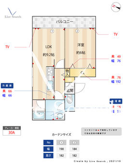 第2イシイハイツ 306 【福岡県平尾駅】 の間取り図