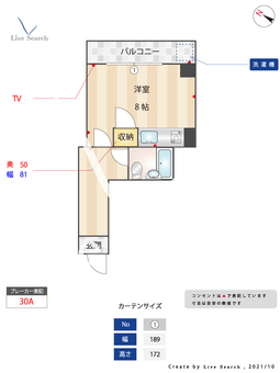 淡青ビル 801 【福岡県西鉄平尾駅】 の間取り図
