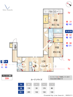 D-ROOM散田町  202 【東京都西八王子駅】 の間取り図