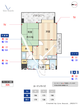 アークヴィラ大濠西 207 【福岡県六本松駅】 の間取り図