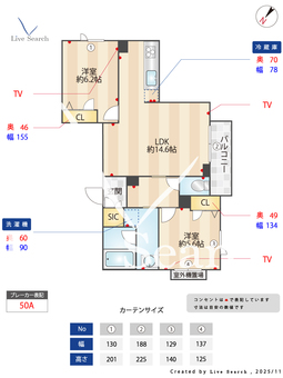 ルミラ　Ⅰ 302 【千葉県本八幡】 の間取り図