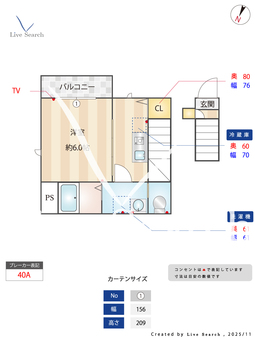 ベレガンス松戸Ⅵ 201 【千葉県新松戸】 の間取り図