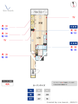 シャーメゾン加賀＜セコム＞ 202 【大阪府香里園駅】 の間取り図