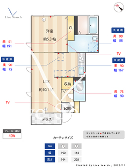トレビアン燦 101 【兵庫県岡場駅】 の間取り図