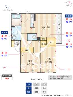 シャーメゾン谷上南町Ⅲ 202 【兵庫県谷上駅】 の間取り図