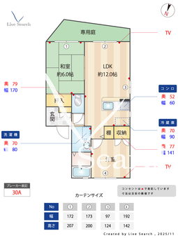 フレグランス田上 102 【熊本県 崇城大学前駅 徒歩7分】 の間取り図