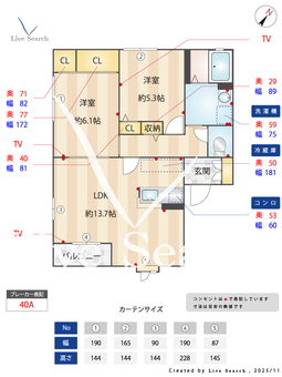 リヴェールⅡ　F 101 【茨城県牛久駅】 の間取り図