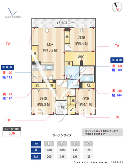グランデ　アルベロ 305 【千葉県妙典駅】 の間取り図