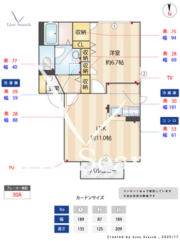 サンライズ白兎 102 【茨城県土浦駅】 の間取り図