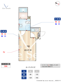 メゾンド・アヴェニール亀有 302 【東京都亀有駅】 の間取り図
