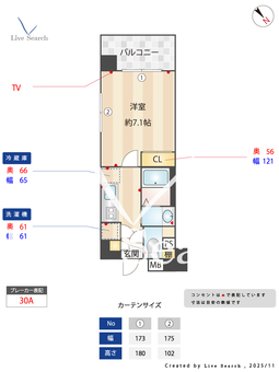 willDo中州 414 【福岡県中洲川端駅】 の間取り図