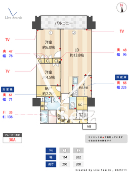 RJRプレシア博多駅前 1410 【福岡県博多】 の間取り図