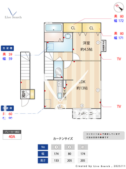 プリマヴェール 201 【神奈川県淵野辺駅】 の間取り図