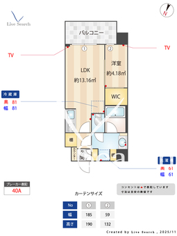 Alivis六本松 201 【福岡県六本松駅2分】 の間取り図