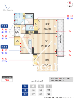 シャーメゾン　レーヴ 203 【大阪府近鉄八尾駅】 の間取り図