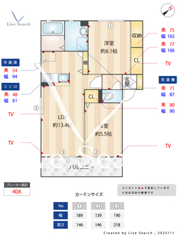 ヴィラ　ボナールB 101 【茨城県みらい平駅】 の間取り図