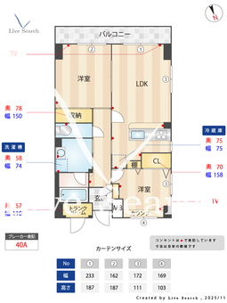 エスティメゾン妙典 405 【千葉県妙典駅】 の間取り図