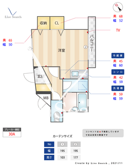 ブルーシエル博多 301 【福岡県博多駅】 の間取り図