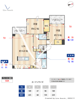 ブルームステージ 301 【神奈川県長津田駅】 の間取り図