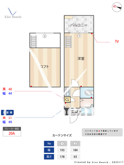 ハックベリー平和 606 【福岡県西鉄平尾駅】 の間取り図