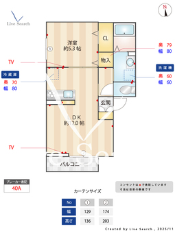 愛宕ビューハイツ3 201 【埼玉県新田駅】 の間取り図