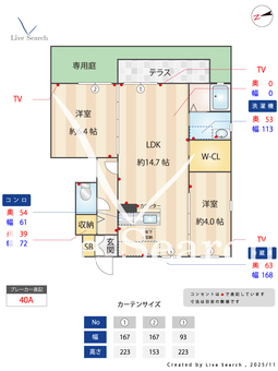 ブランシェS 0103 【和歌山県ＪＲ和歌山線 田井ノ瀬駅】 の間取り図
