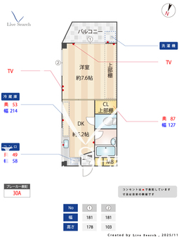 山口ビル 201 【東京都大岡山】 の間取り図