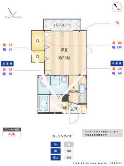 シャーメゾン並木 201 【埼玉県南古谷】 の間取り図
