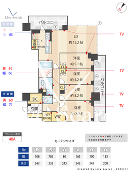 BrilliaTower西新 1901 【福岡県西新駅】 の間取り図