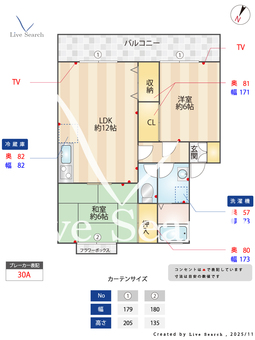アクシス西菅 201 【神奈川県稲田堤駅】 の間取り図