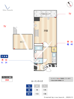 ソシエール高宮 801 【福岡県高宮駅】 の間取り図