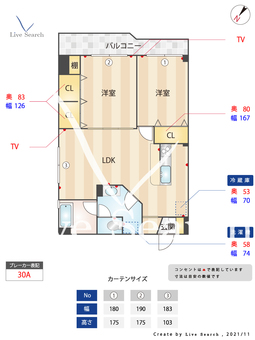 長沼ビル 408 【福岡県大橋駅】 の間取り図