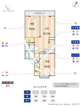 セジュールちづる 203 【埼玉県東北本線　東大宮駅　バス所要時間10分　深作中バス停　徒歩10分】 の間取り図