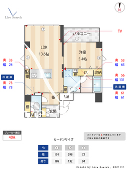 フィオーレ大濠公園 601 【福岡県大濠公園駅】 の間取り図