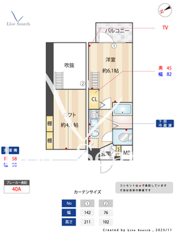エステムコート三宮駅前ラ・ドゥー 409 【兵庫県三ノ宮駅】 の間取り図