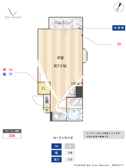 カルム西緑丘 502 【大阪府少路駅】 の間取り図