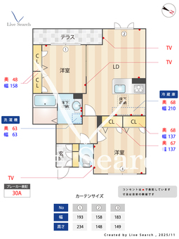 シャーメゾン竹城庵 0107 【大阪府泉ケ丘駅 】 の間取り図