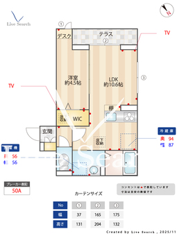 シンシアタワー 102 【神奈川県中央林間駅】 の間取り図
