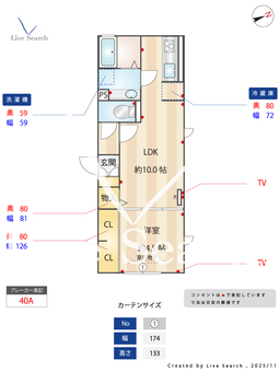グリーンフォレスト府中 203 【東京都府中駅】 の間取り図