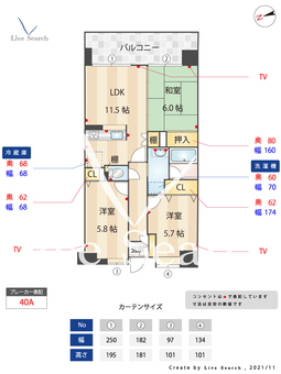 西新南スペーススクエア 204 【福岡県西新駅】 の間取り図
