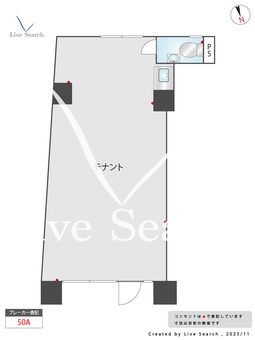 高輪カーサクエスタ 1F 【東京都泉岳寺駅　徒歩3分】 の間取り図