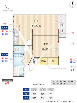 ドミール大森A.B.C B205 【兵庫県西宮北口駅】 の間取り図