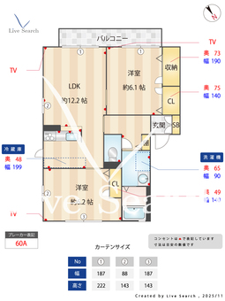 メゾンスリーゼⅢ 201 【熊本県松橋駅】 の間取り図