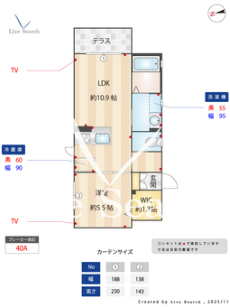 カサブランカ 101 【愛知県車道駅】 の間取り図